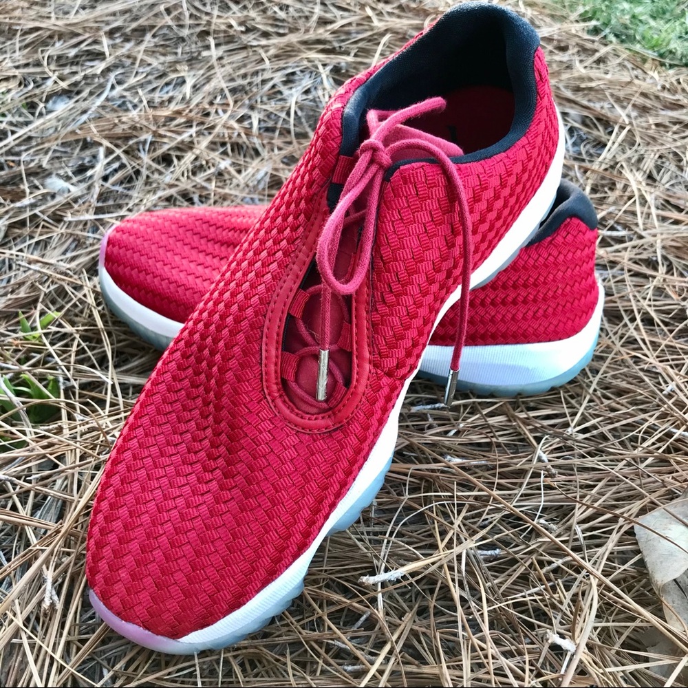 NIKE Red Tennis Shoes, Size 9.5